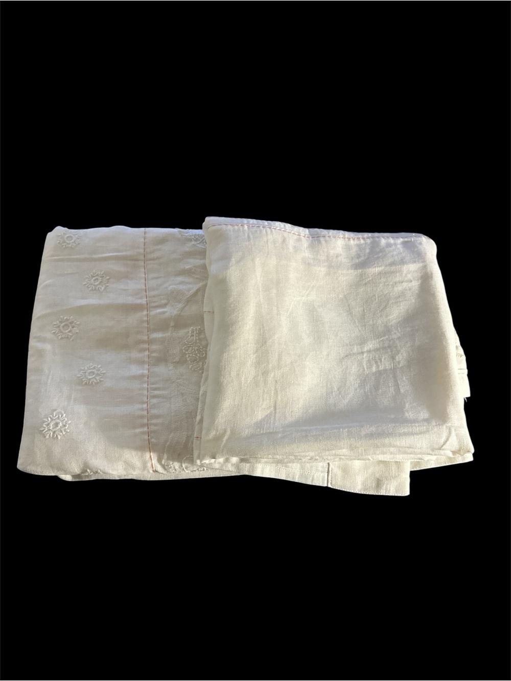 Anthropologie Manette Embroidered Cotton Sheer Curtains 1 Pair = 2 Panels NEW - Picture 5 of 5
